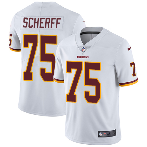 2019 Men Washington Redskins #75 Scherff white Nike Vapor Untouchable Limited NFL Jersey